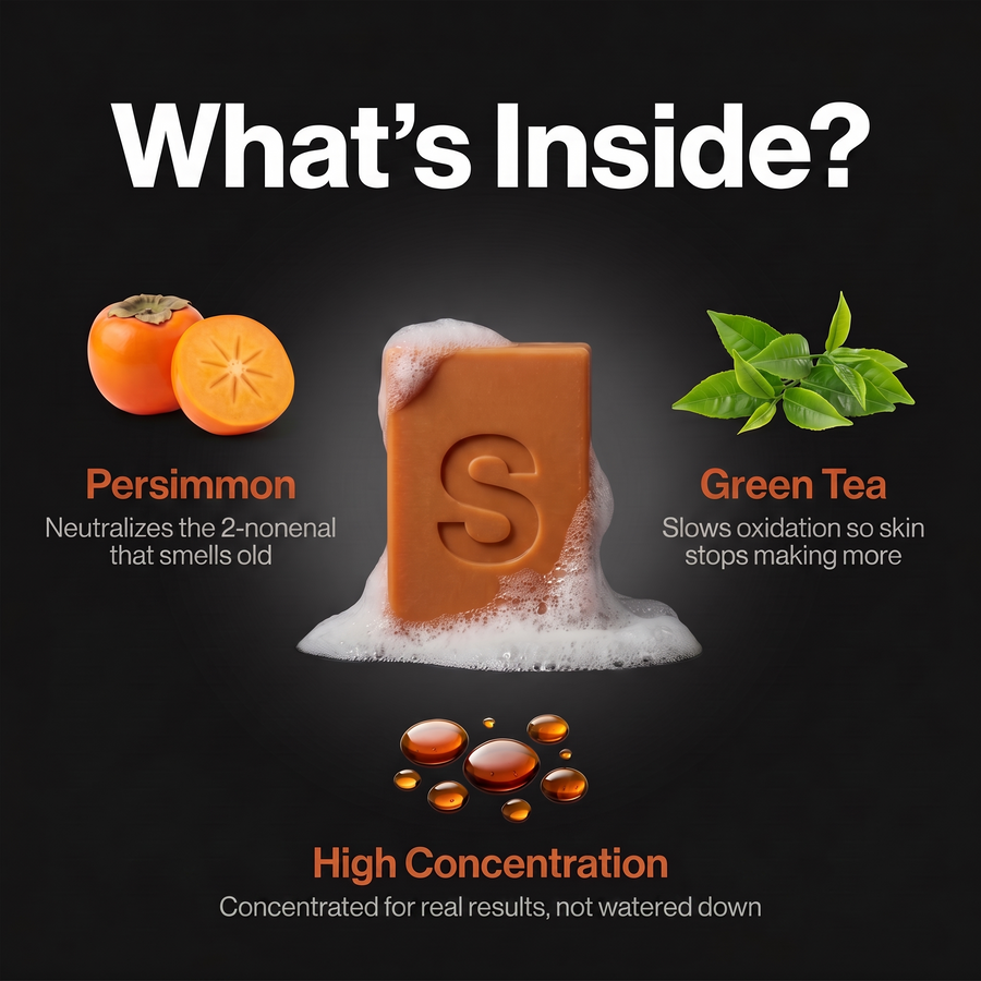 What's inside: persimmon, green tea, high concentration