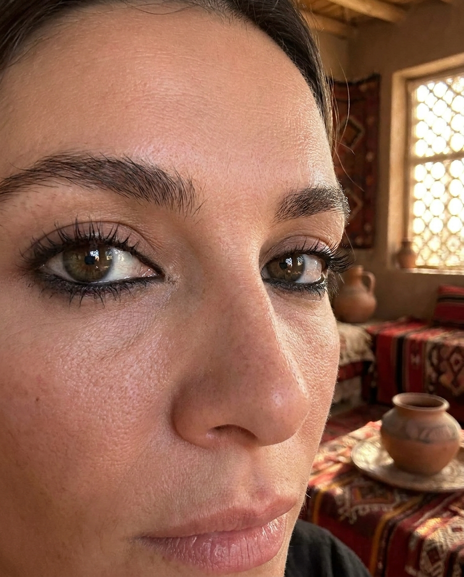 Woman's eyes with kohl eyeliner