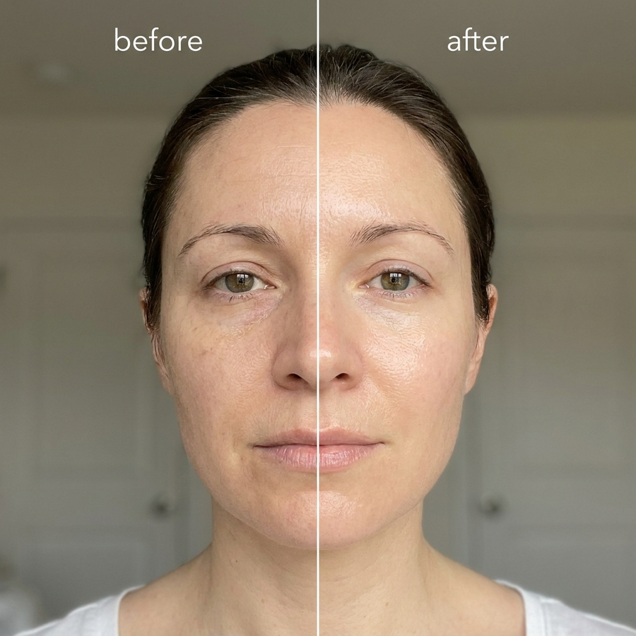 Dull, uneven skin — brightened and unified.