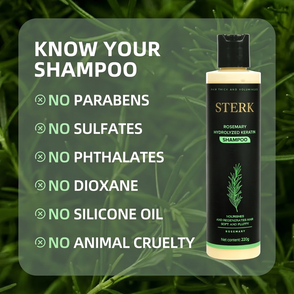 STERK Rosemary Shampoo - know your shampoo