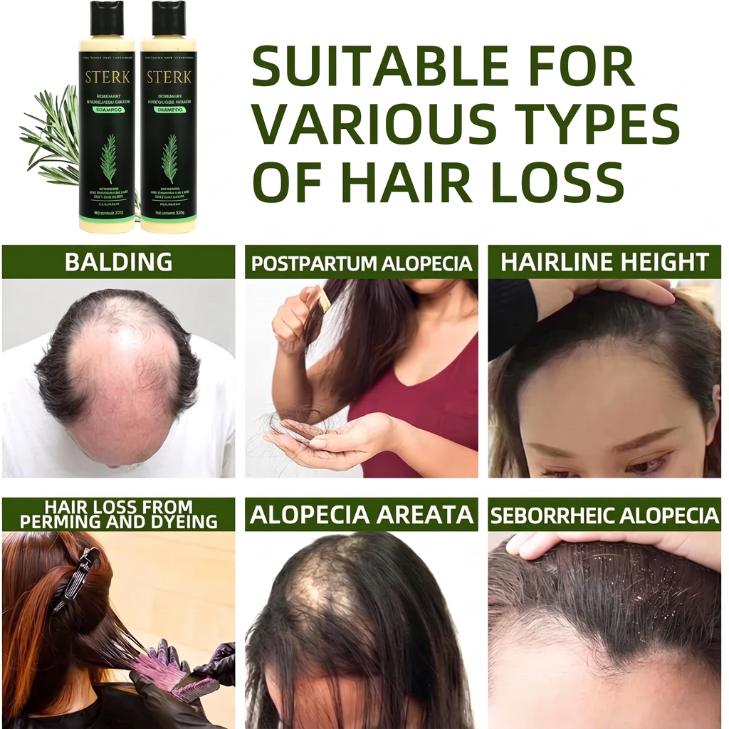 STERK Rosemary Shampoo - hair loss types
