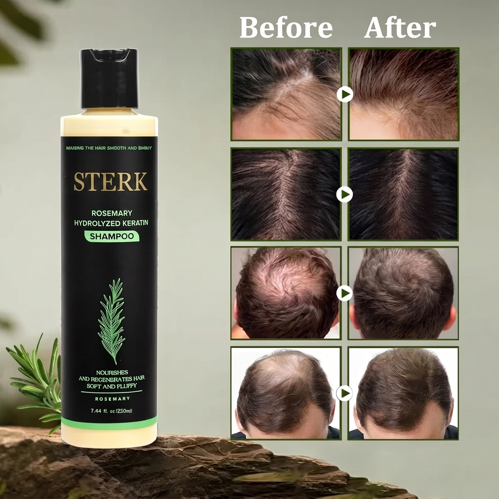 STERK Rosemary Shampoo - before after